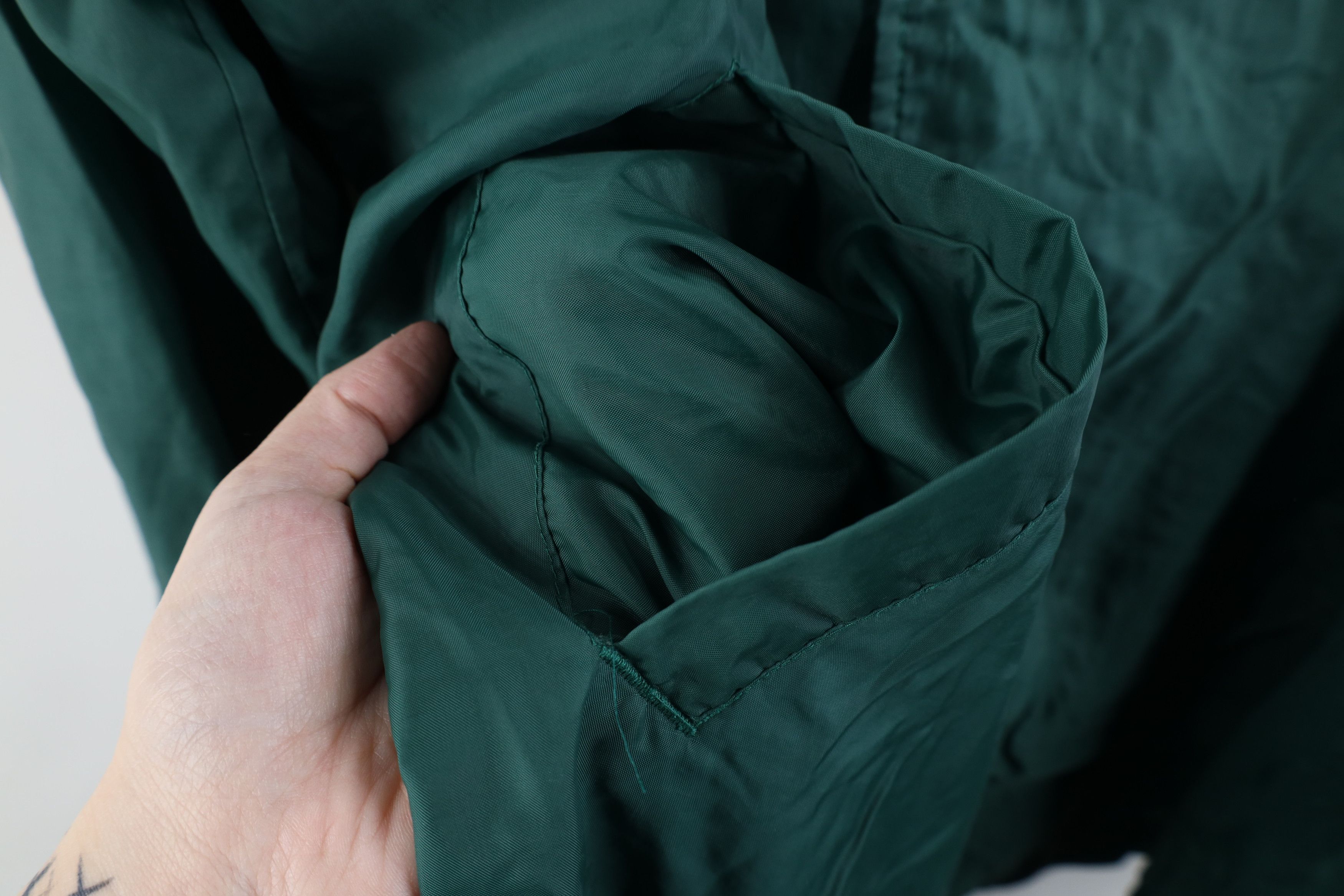 Vintage Vintage 70s Streetwear Coaches Windbreaker Jacket Green Size US L / EU 52-54 / 3 - 6 Thumbnail