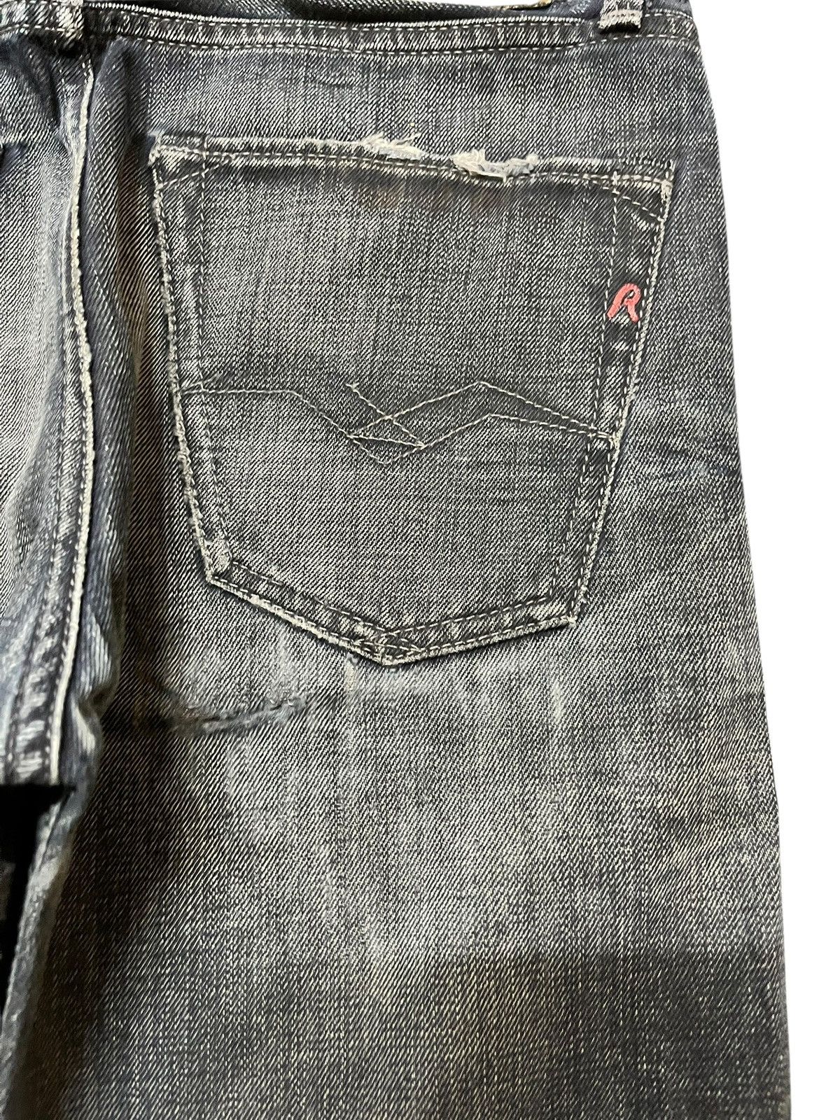 Replay Vintage Replay Jennon Honeycomb Whiskering Denim Size US 29 - 9 Thumbnail