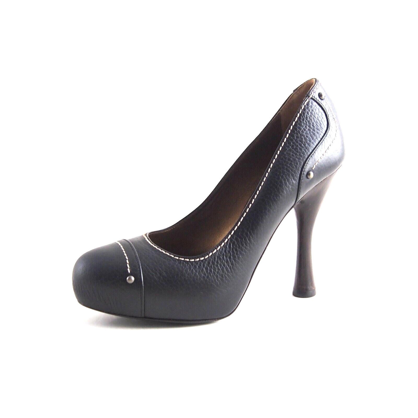 Bally Bally Uril Heels Plateau Black Leather Womens US 6.5 EU 37 Size US 6.5 / IT 36.5 - 1 Thumbnail