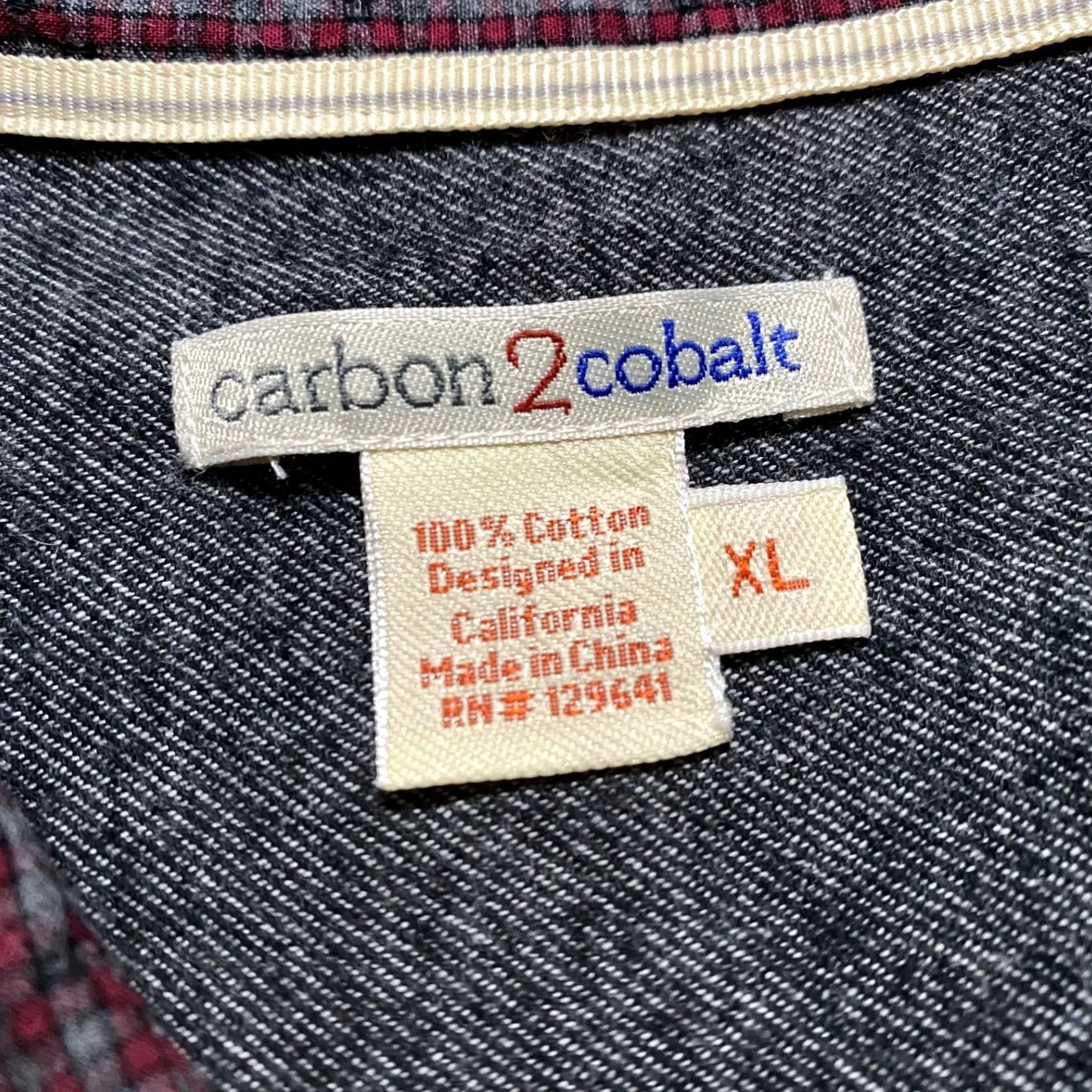Carbon2Cobalt Carbon 2 Cobalt Mens XL Shirt Multicolor Plaid Check Long Sleeve Button-Front - 1970 Size US XL / EU 56 / 4 - 3 Thumbnail