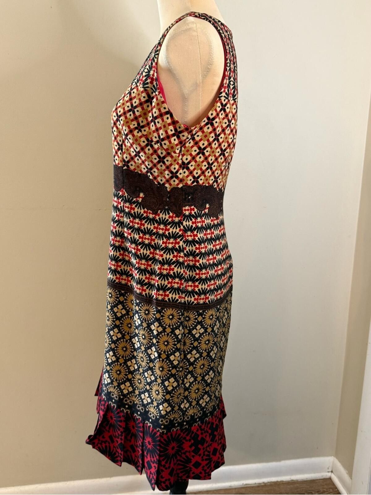 Other Danny & Nicole boho sleeveless midi dress neutral hues SZ 8P Size M / US 6-8 / IT 42-44 - 3 Thumbnail