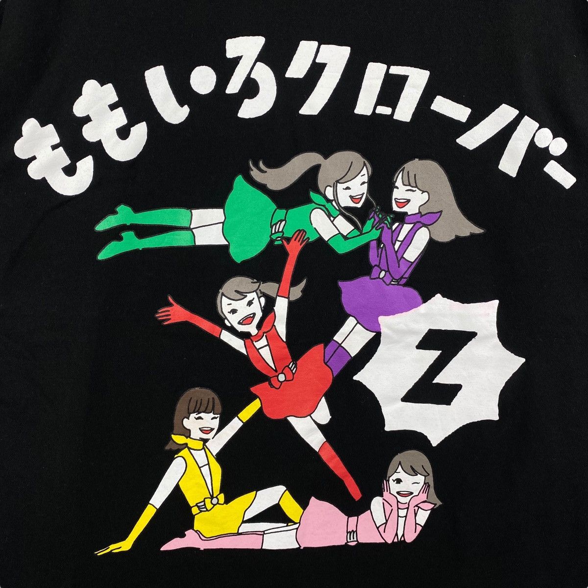 Japanese Brand MOMOIRO CLOVER Z Japanese Idol Girl Group Cartoon Graphic Size US L / EU 52-54 / 3 - 2 Thumbnail