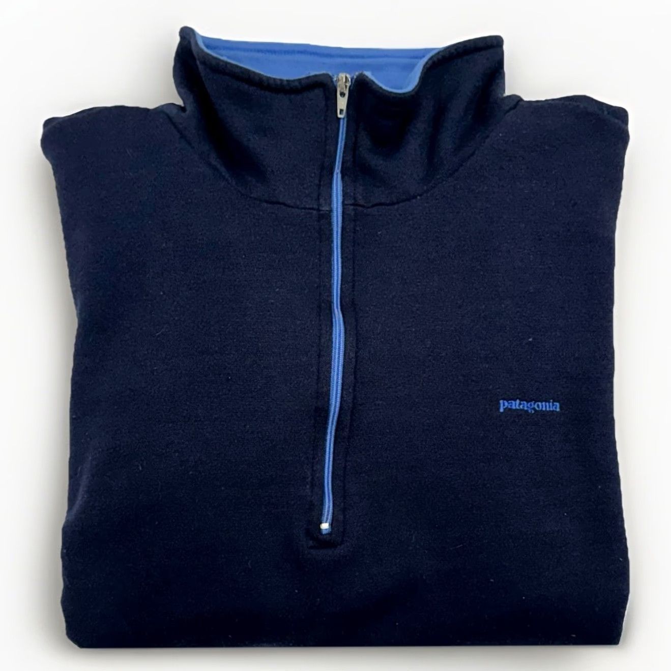 Patagonia VINTAGE Patagonia Capilene Fleece 1/4 Zip Pullover Men’s Large Navy Logo Pullover USA 90s MENS Size US L / EU 52-54 / 3 - 2 Thumbnail