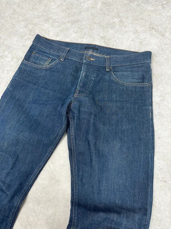 Prada 2000s Prada Tapered Fit Navy Brut Regular Denim Jeans Size US 32 / EU 48 - 6 Thumbnail