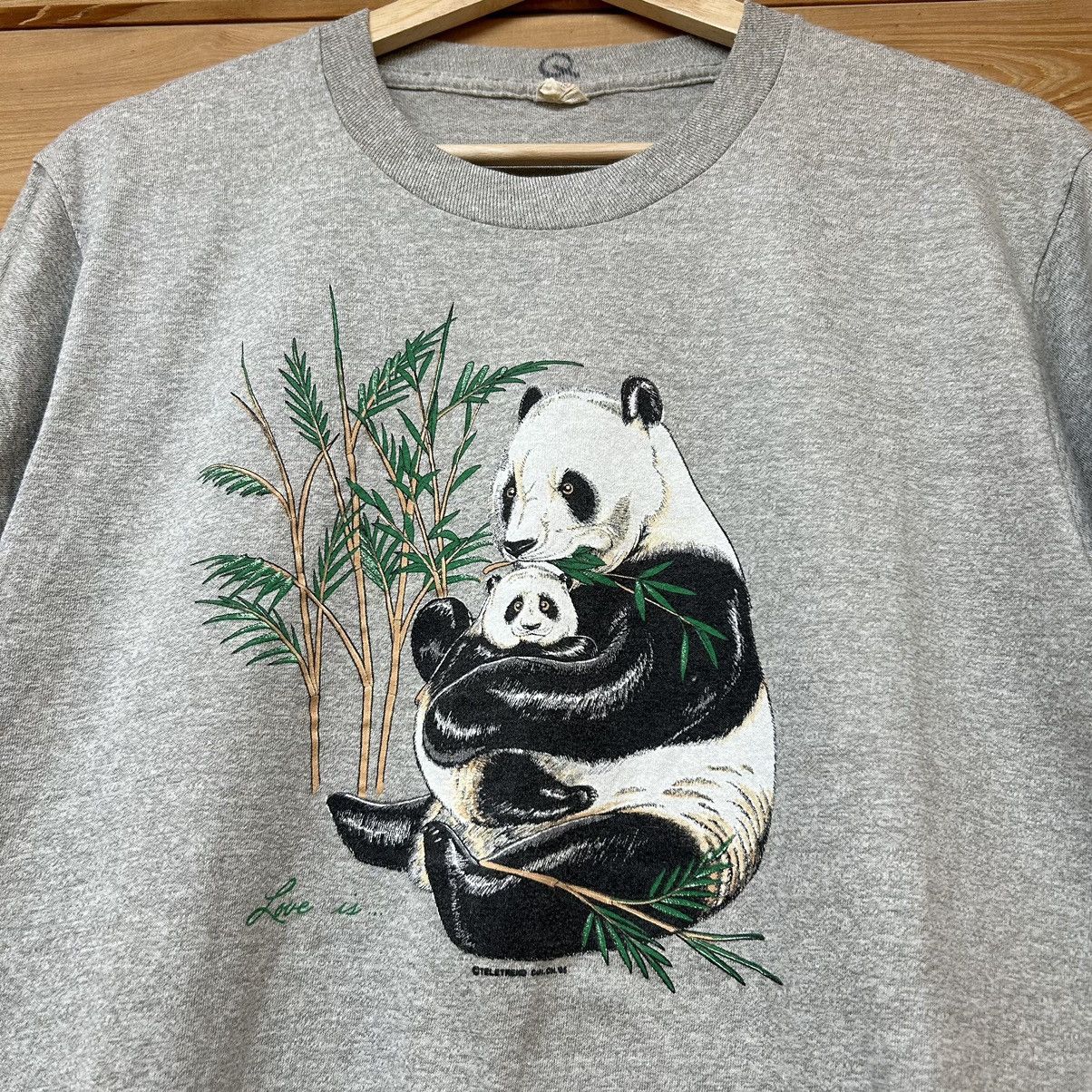 Vintage Vintage 80s Panda Nature Wildlife Graphic T Shirt Size US M / EU 48-50 / 2 - 3 Thumbnail