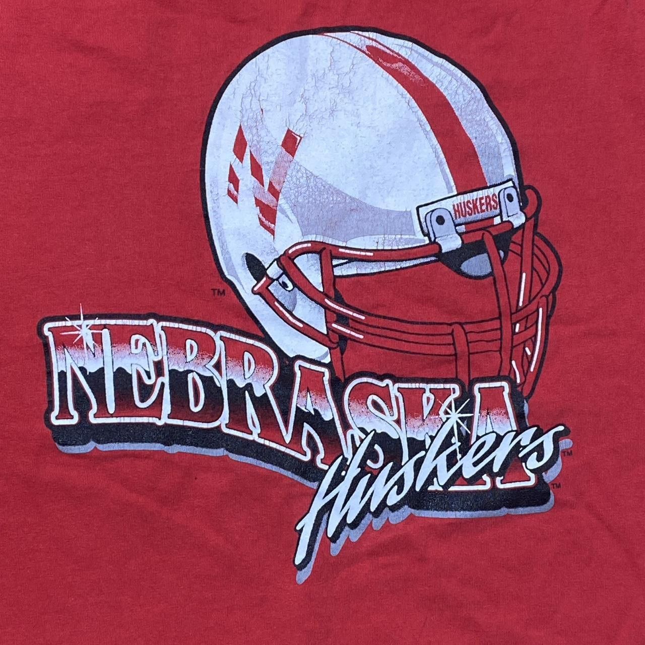 Gildan Vintage University of Nebraska Red College Tee Size XL Size US XL / EU 56 / 4 - 3 Thumbnail