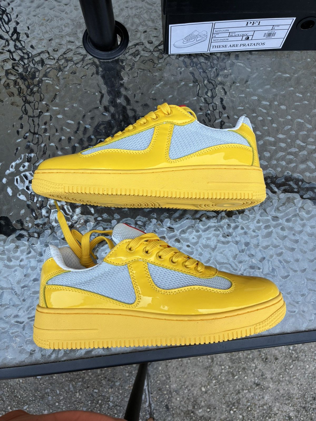 Imran Potato IMRAN POTATO PF1 YELLOW PRADA Size US 5.5 / EU 38 - 1 Thumbnail