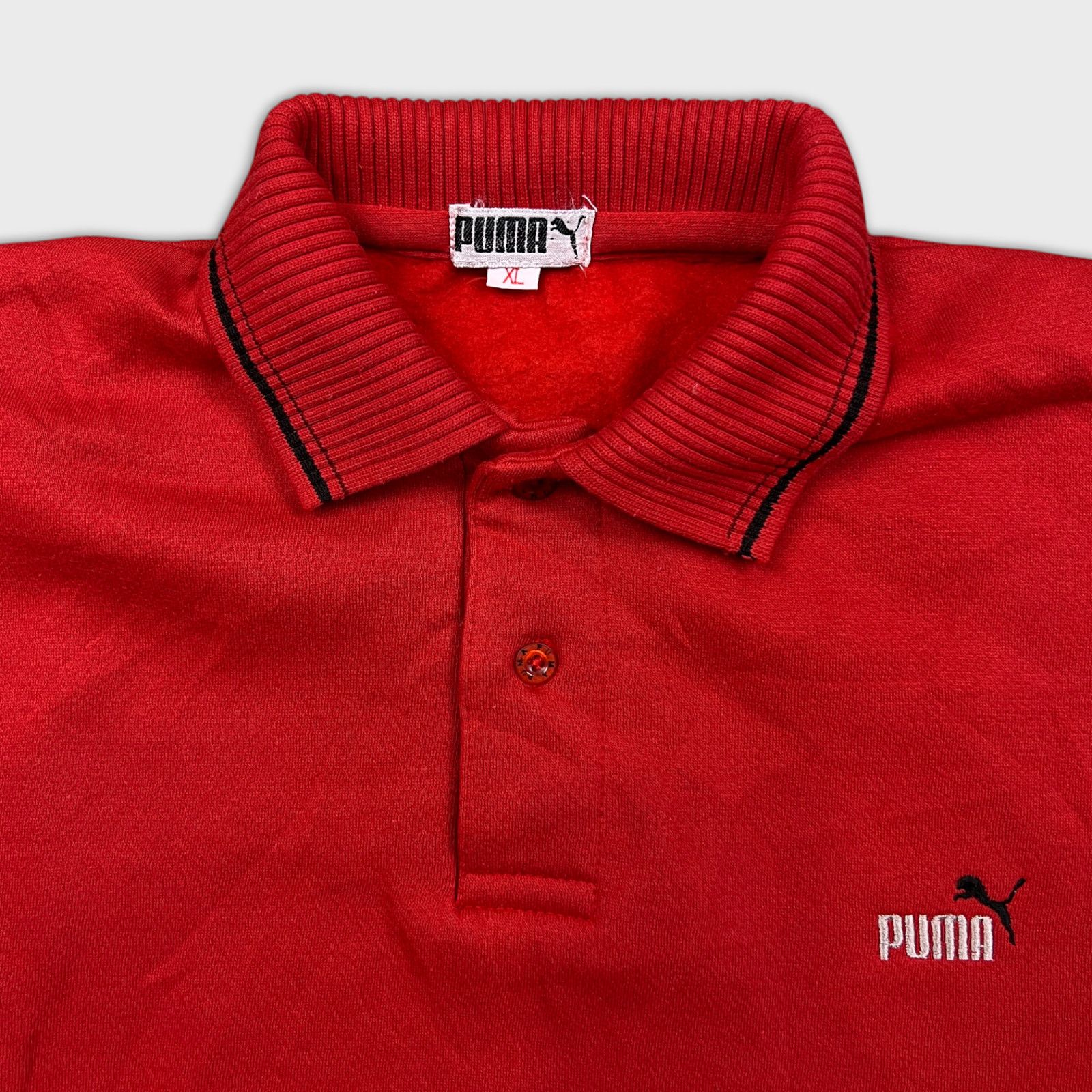 Puma × Vintage VTG 90s Puma Sweatshirt XS Casual Collared Sweater Pullover Size XS / US 0-2 / IT 36-38 - 2 Thumbnail