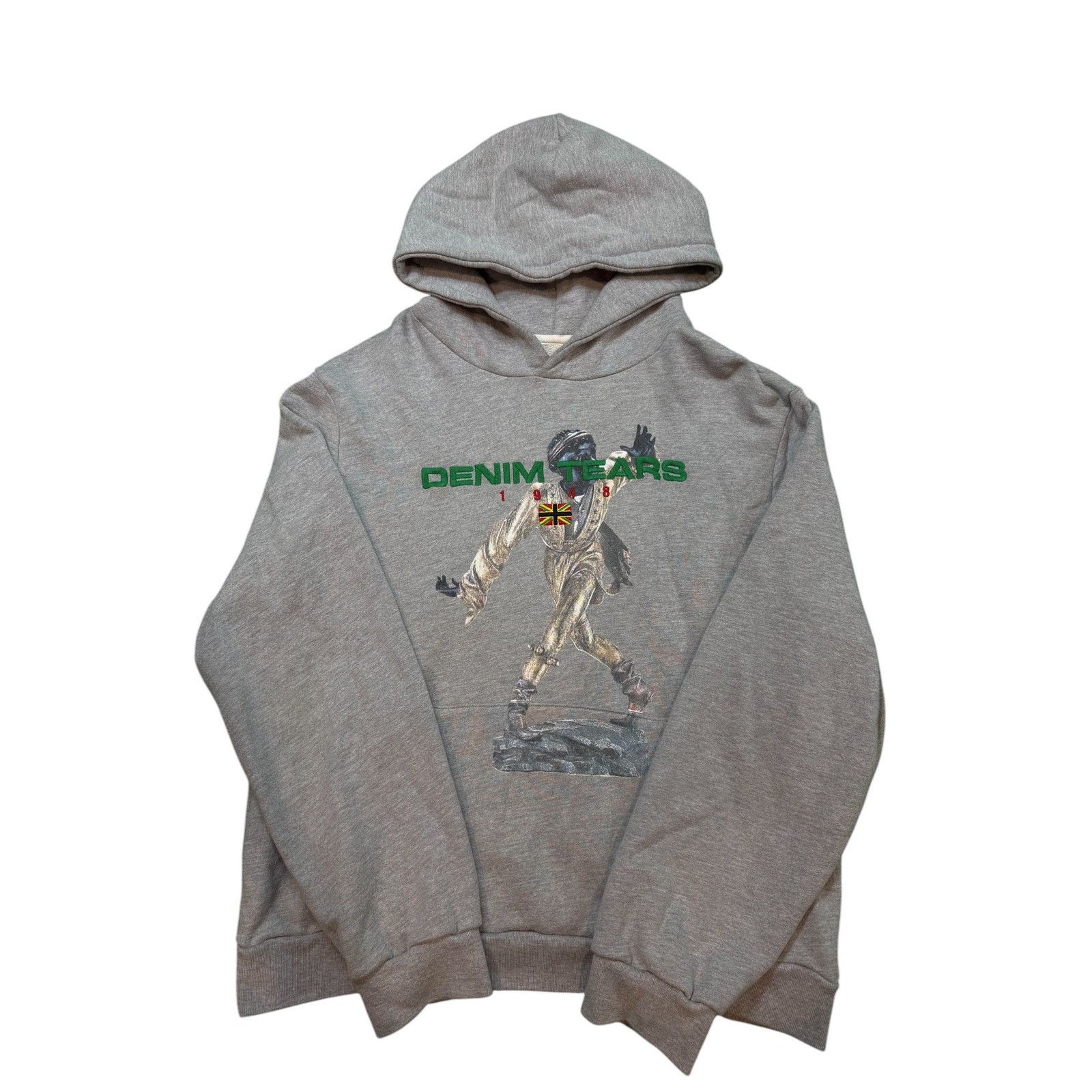DENIM TEARS Denim Tears 1948 Hoodie Grey Size XXL / US 16-18 / IT 52-54 - 1 Thumbnail