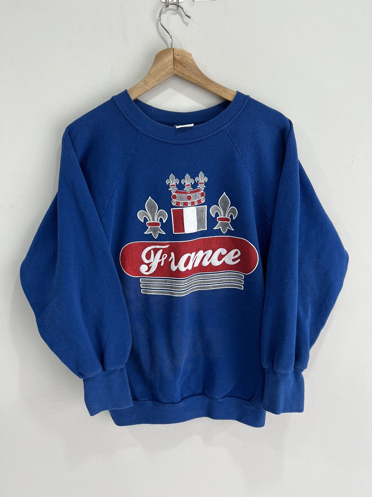 Vintage Vintage 90s France Sweater Sweatshirt spellout location Size US M / EU 48-50 / 2 - 1 Thumbnail