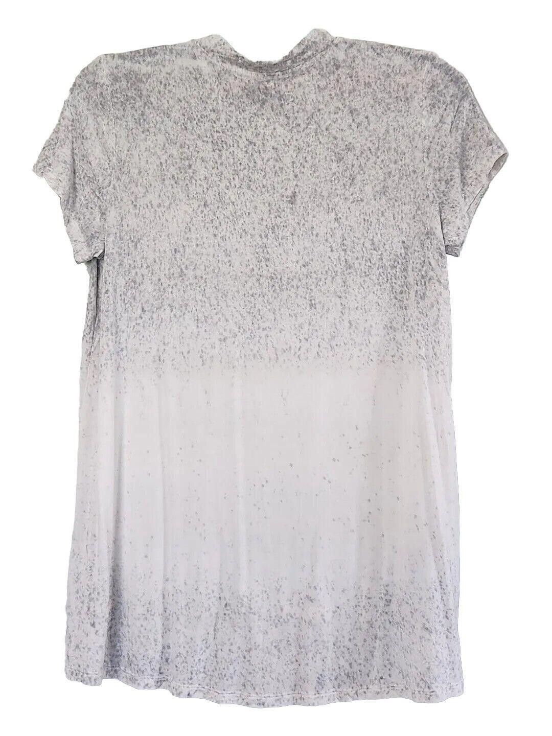 Designer American Eagle Soft & Sexy Shirt Med White Grey Choker Ombre Size M / US 6-8 / IT 42-44 - 2 Thumbnail