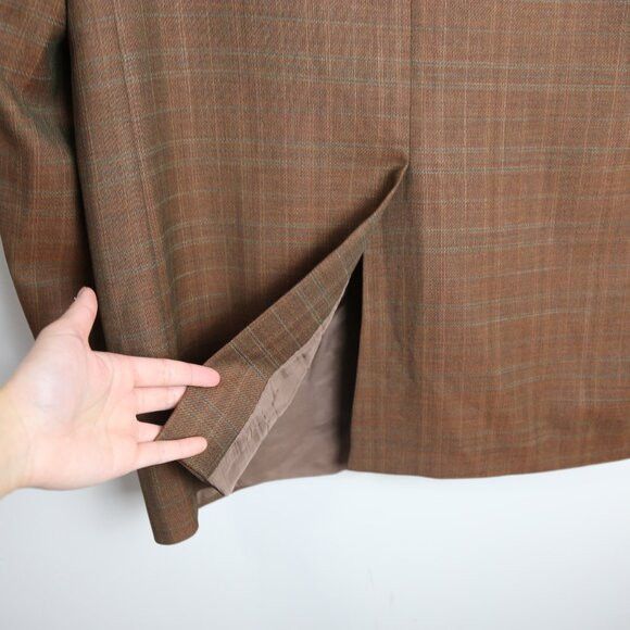 Ermenegildo Zegna Ermenegildo Zegna Vintage Men's Wool Plaid Size 42 Tall Size 42L - 4 Thumbnail