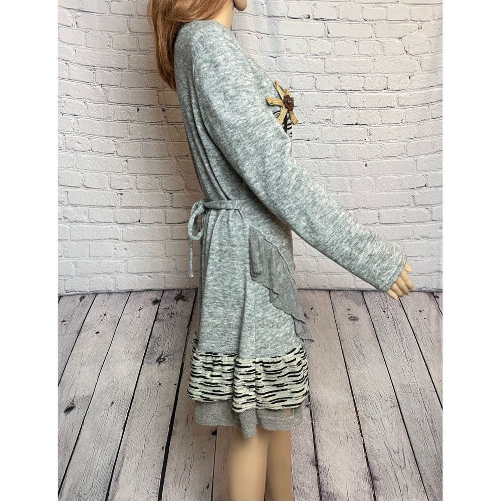 Other John Fashion Grey Wool Blend Long Sleeve Dress Size M Size M / US 6-8 / IT 42-44 - 3 Thumbnail