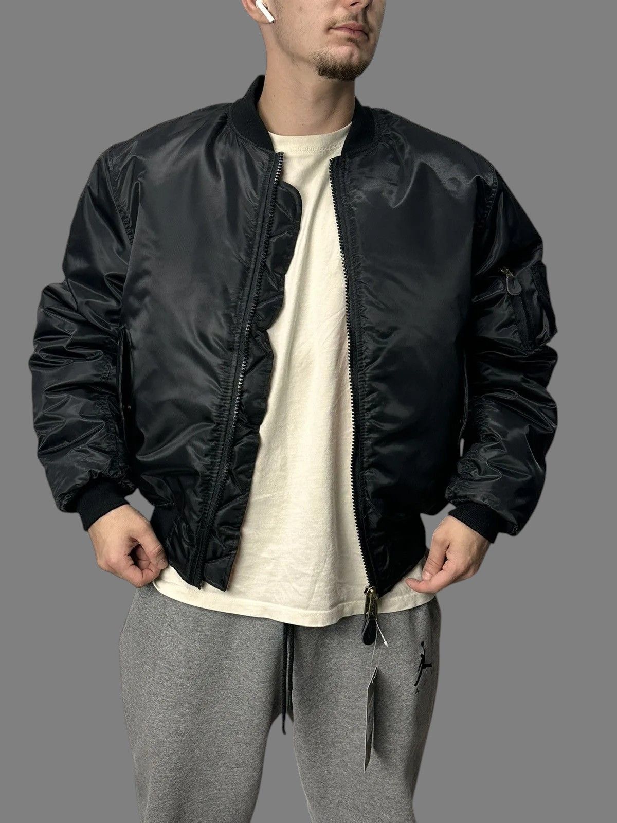 Issey Miyake Black Oversized Jacket Minimal Streetwear Tech Style Size US M / EU 48-50 / 2 - 1 Thumbnail