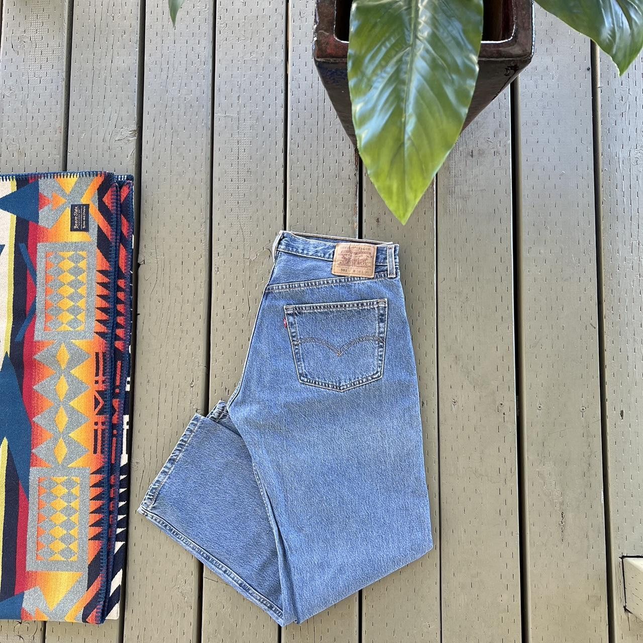 Levi's × Vintage Vintage Levis 501 Jeans Light Wash Levi's Denim Size US 34 / EU 50 - 1 Thumbnail
