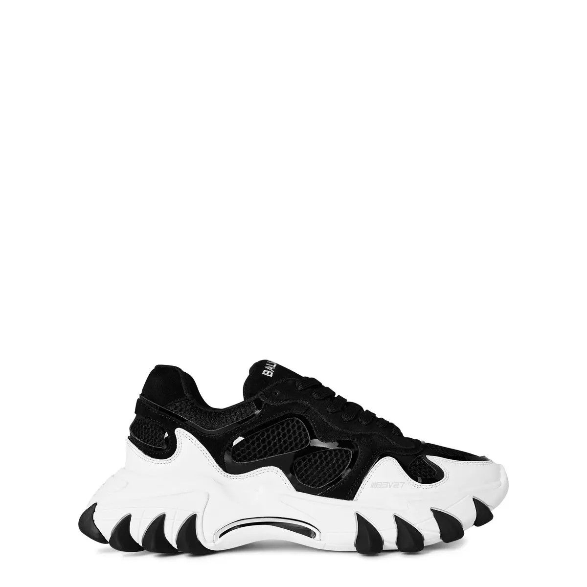 Balmain o1s1wg110425 B-East Low-Top Sneakers in White Black Size US 8 / EU 41 - 1 Thumbnail