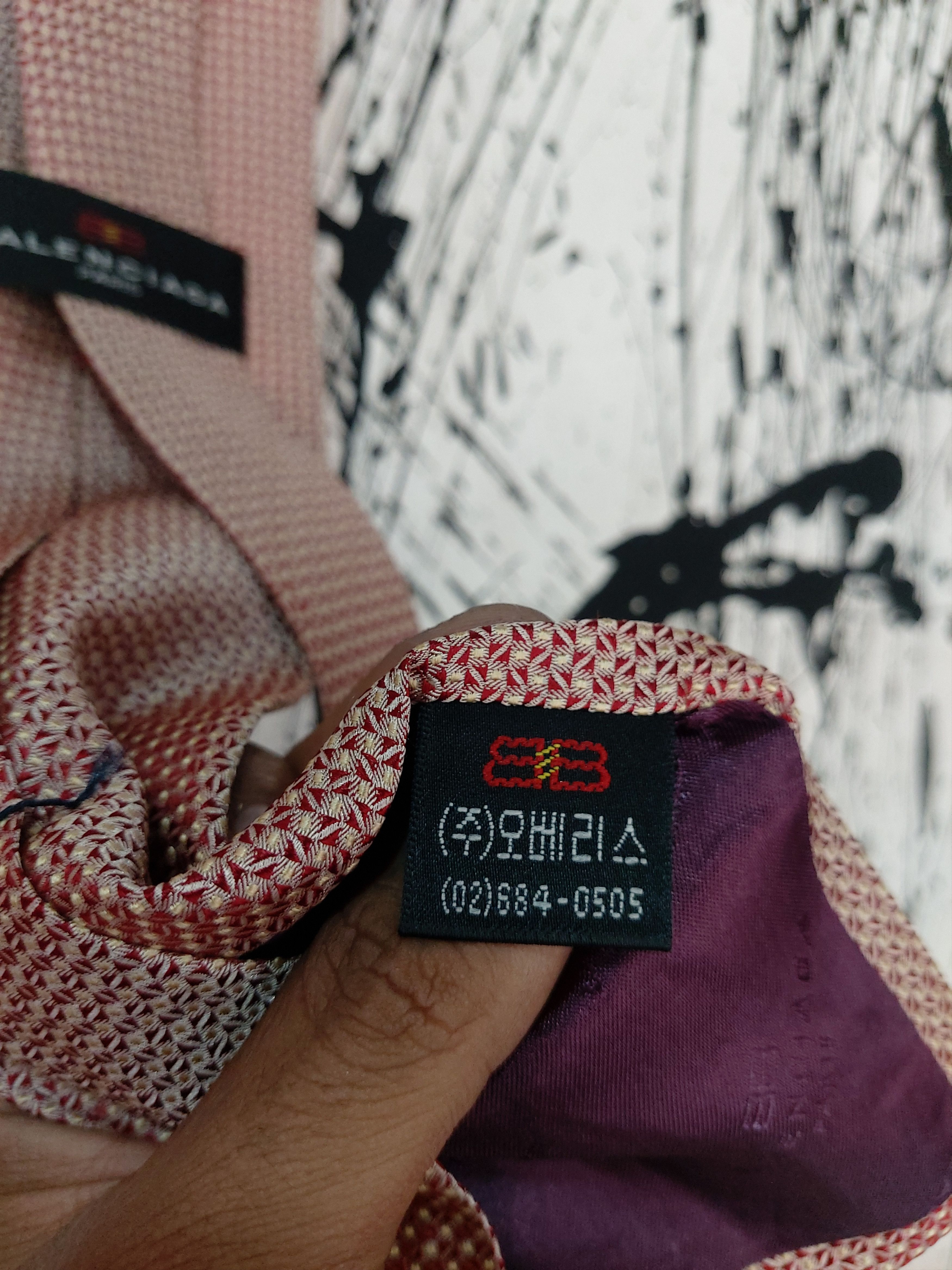 Balenciaga BALENCIAGA CLASSICS PATTERN 100% SILK TIE Size ONE SIZE - 5 Thumbnail