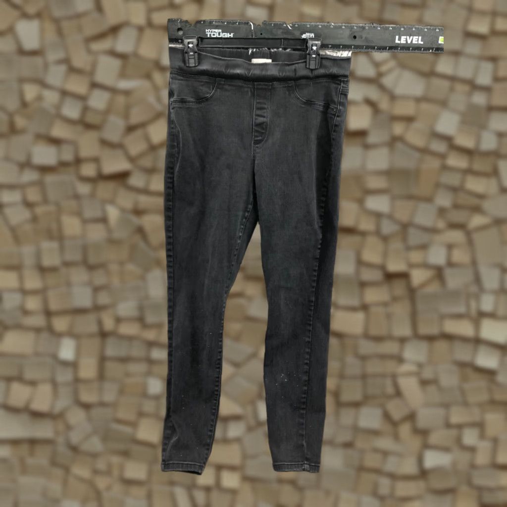 Vintage Universal Thread High Rise Pull On Jegging Jeans Womens Black Size 12 FLAW Size 34" / US 12 / IT 48 - 1 Thumbnail