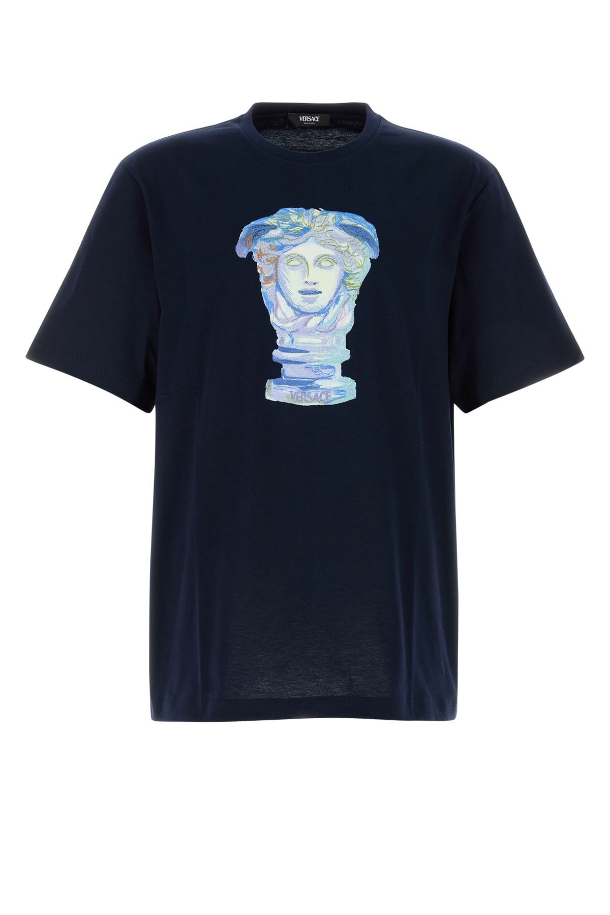 Versace T-Shirt Compact Cotton Jersey Fabric + Medusa Gall Size US XL / EU 56 / 4 - 1 Thumbnail