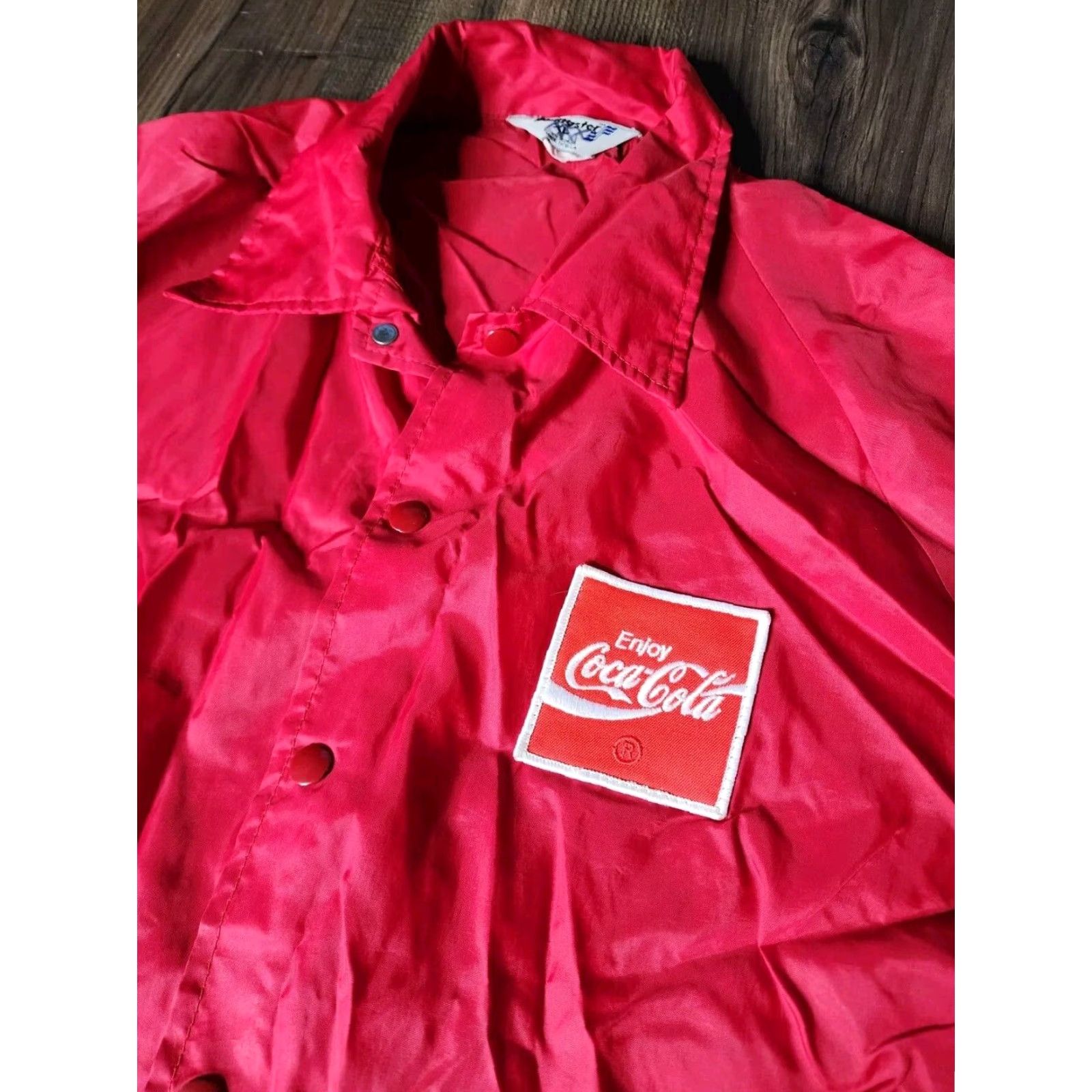 Vintage VINTAGE Swingster Mens XL Red Bomber Jacket Satin Nylon 80s 90s Retro Lightweight Size US L / EU 52-54 / 3 - 5 Thumbnail