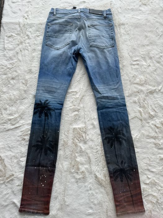 Amiri jeans best sale with palm tree