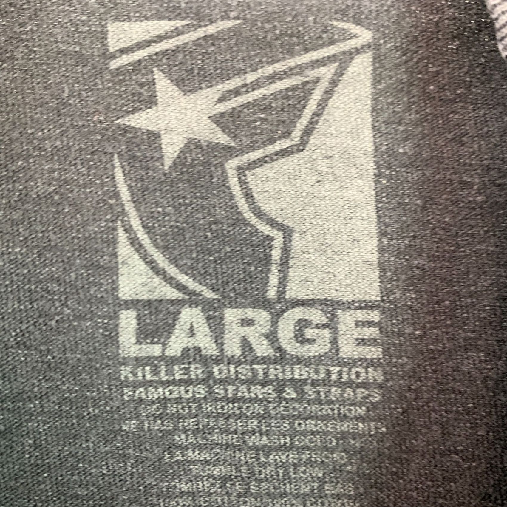 Vintage Famous Stars & Straps Killer Distribution Black Green Tee T-Shirt L Unisex Adults Size US L / EU 52-54 / 3 - 5 Thumbnail