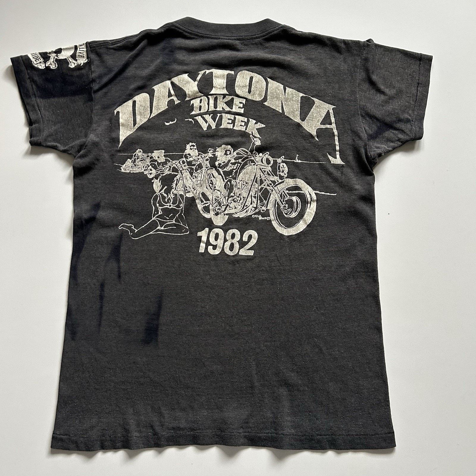 Harley Davidson × Vintage Vintage Daytona Bike Week 1982 T Shirt 