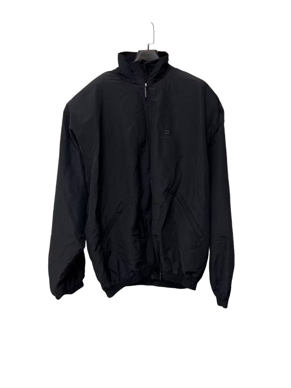 Balenciaga Balenciaga Logo Embroidered Zip-up Track Jacket Size 4 Size US XL / EU 56 / 4 - 1 Thumbnail