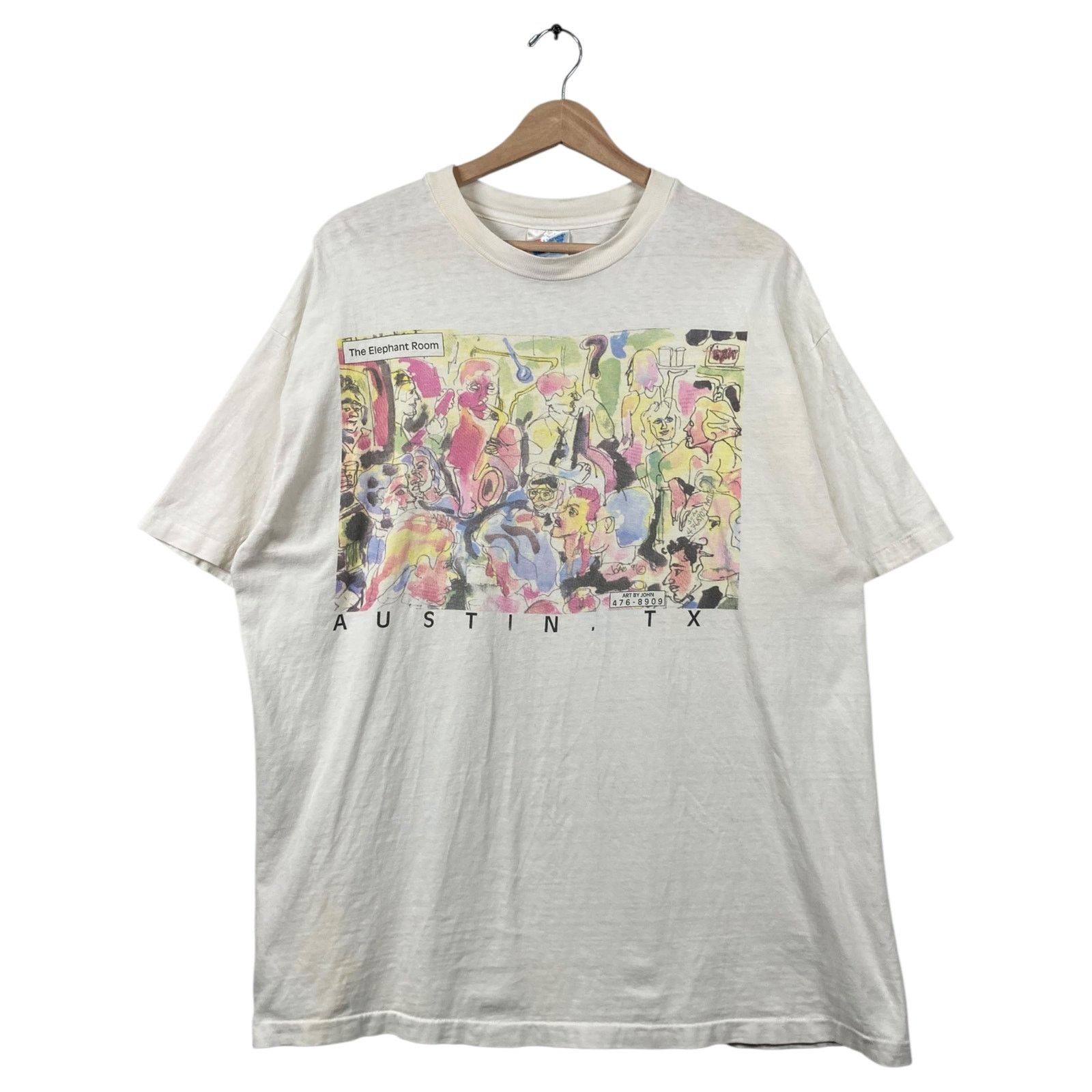 Hanes Vintage Hanes Graphic Tee The Elephant Room Crewneck T-Shirt Size US XL / EU 56 / 4 - 1 Thumbnail