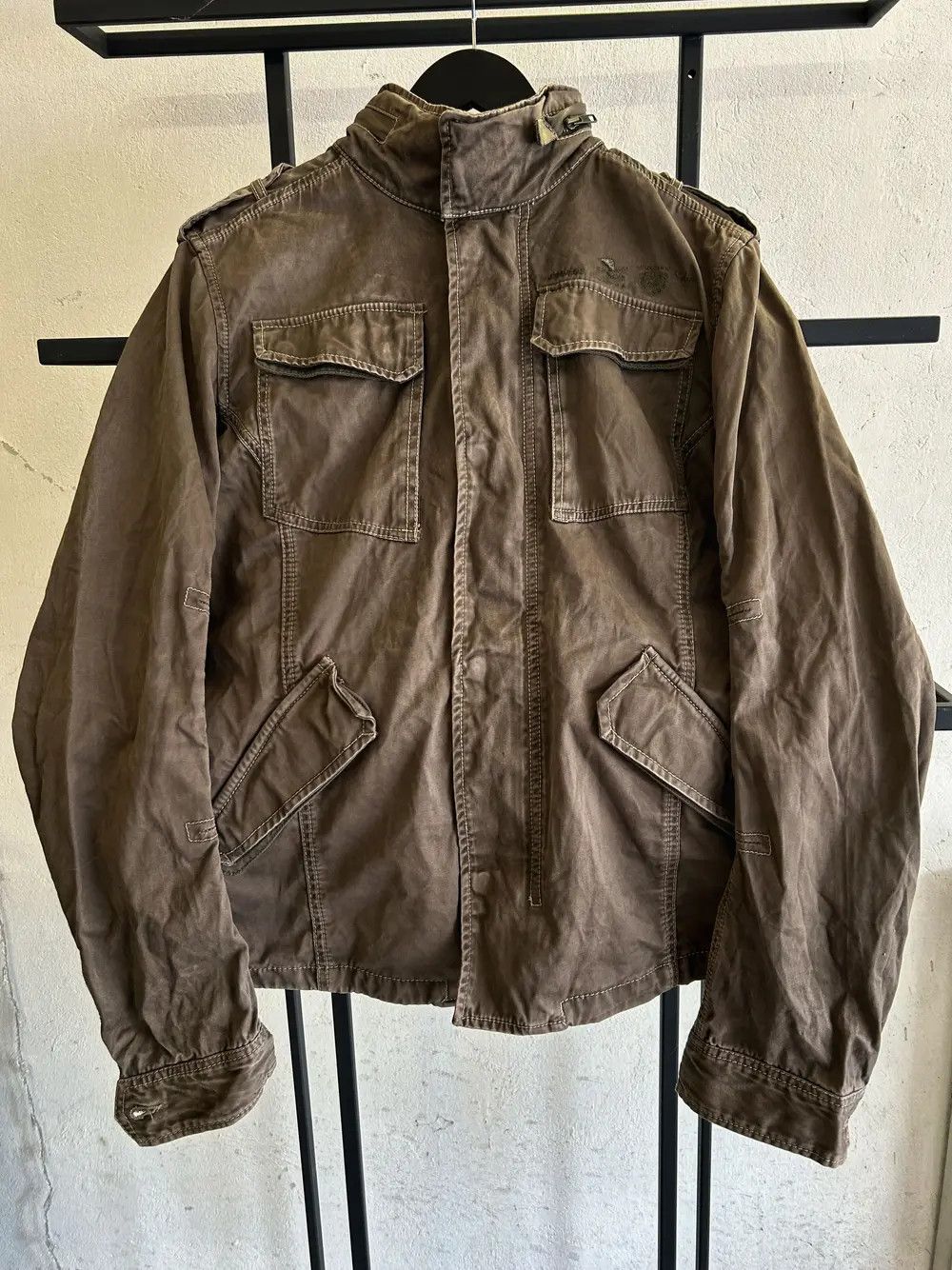 Hysteric Glamour × Yohji Yamamoto Vintage Balenciaga Style Diesel Punk Denim Washed Jacket 90s Size US M / EU 48-50 / 2 - 2 Thumbnail