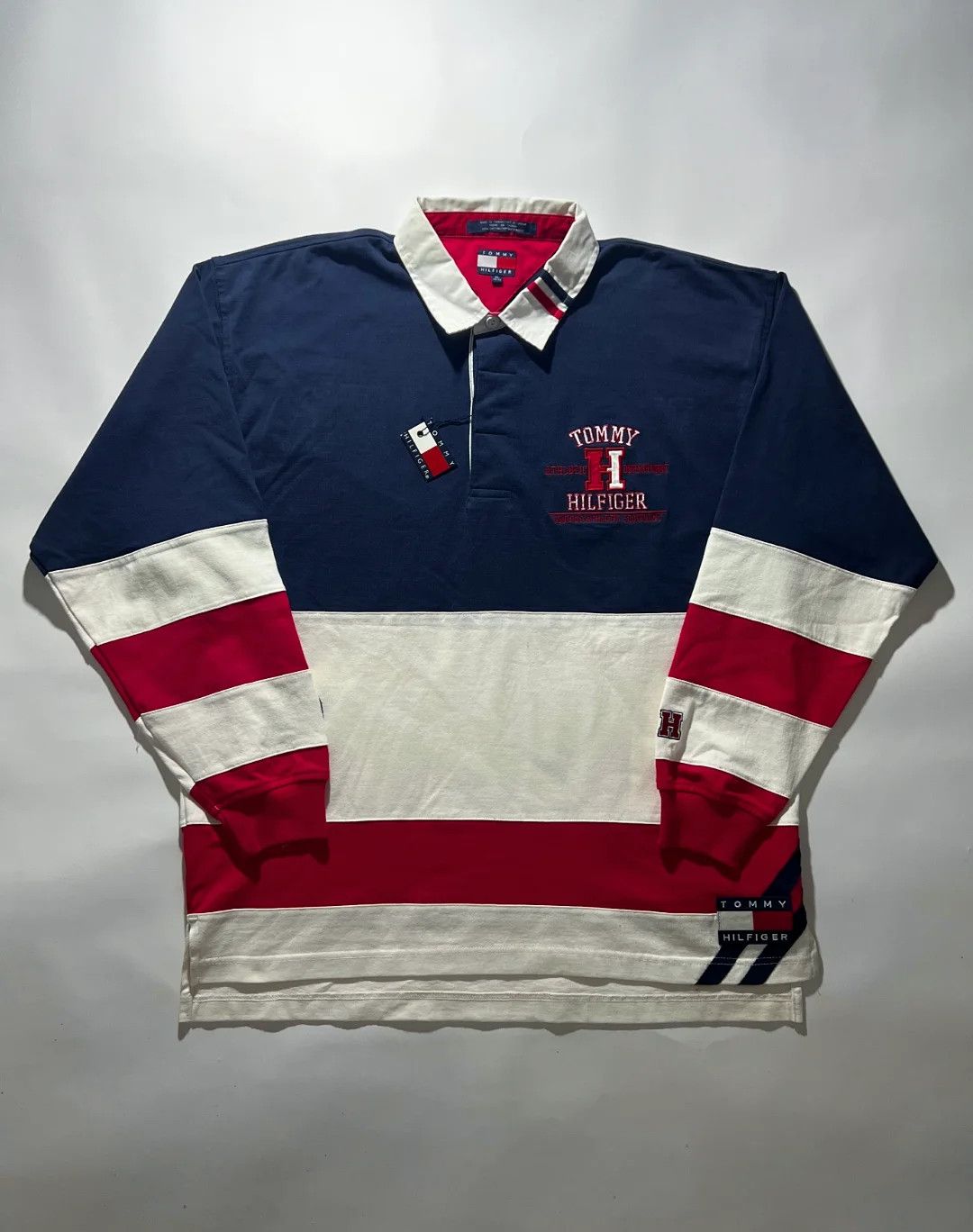 Tommy Hilfiger Vintage RARE 1996 Tommy Hilfiger Athletics Prodigy Polo Size US XL / EU 56 / 4 - 1 Thumbnail
