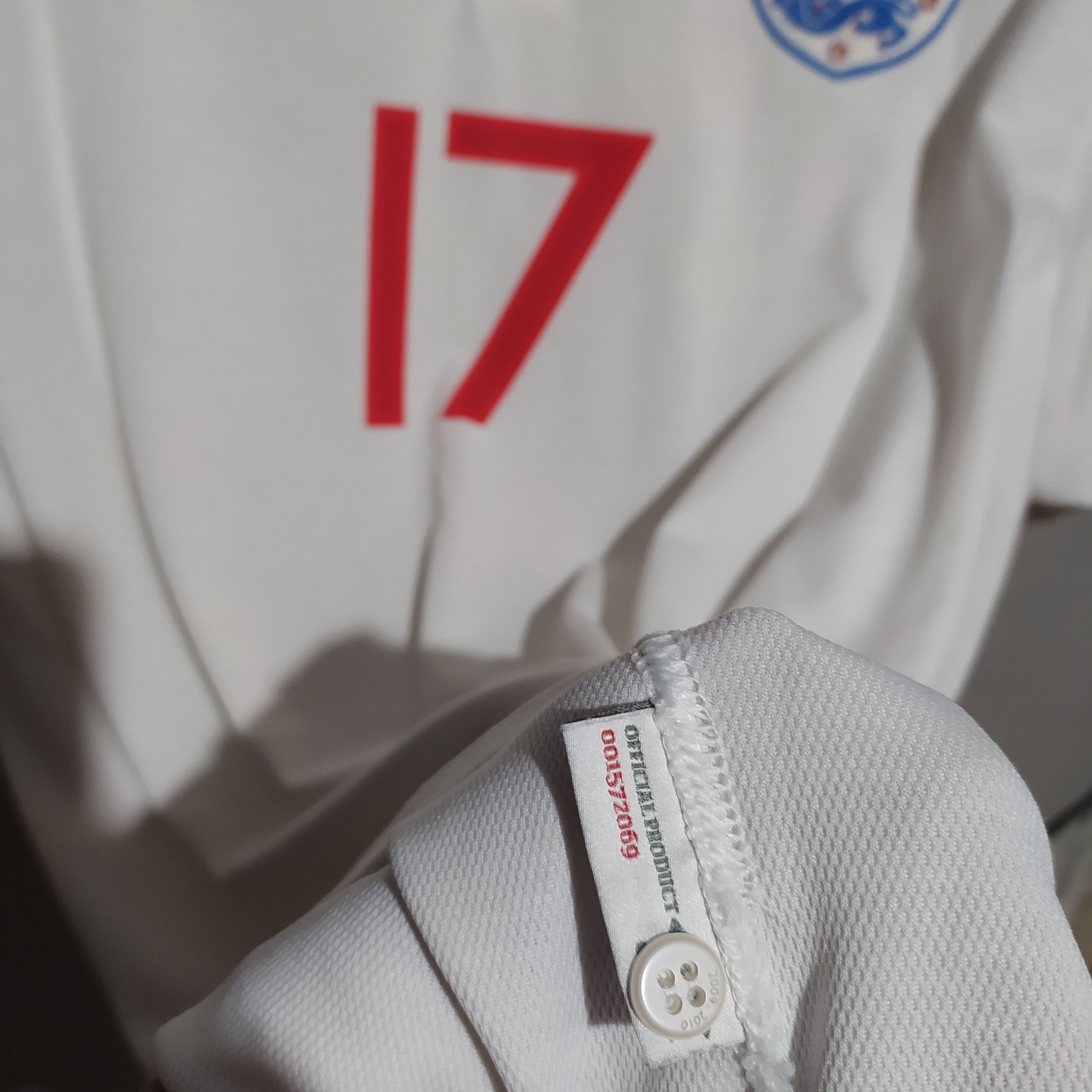 Umbro Umbro x England 2009/10 Beckham #17 Home Soccer Jersey Size US L / EU 52-54 / 3 - 10 Thumbnail