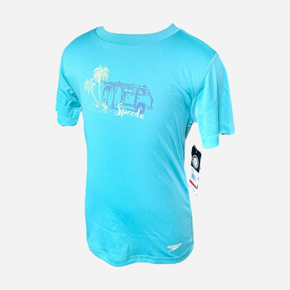 Speedo Speedo Big Boys Graphic Swim Shirt UPF +50 Sz XS / 7 Size US XS / EU 42 / 0 - 1 Thumbnail