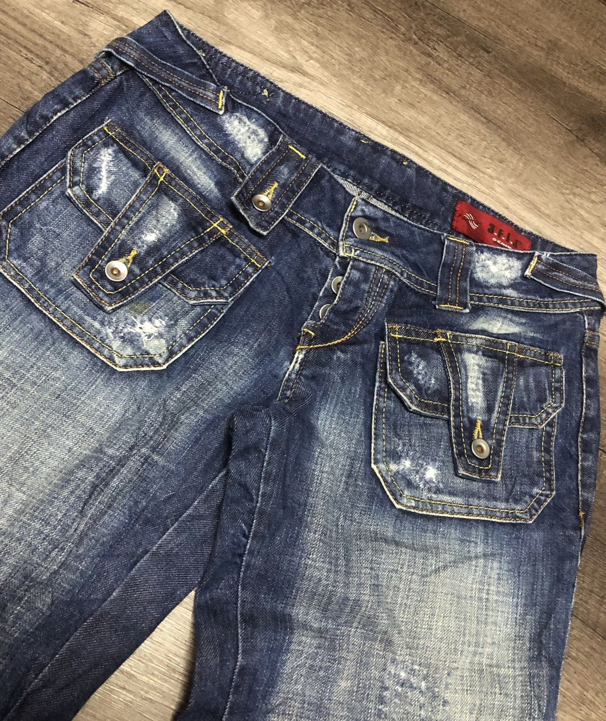 If Six Was Nine × Japanese Brand Trois Filles Jeans Bush Pants Design 3.F.I.J Denim Size 30" / US 8 / IT 44 - 5 Thumbnail