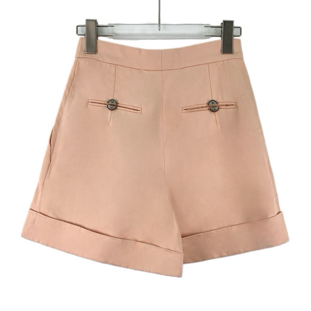 Chanel Chanel Cuba Series Nude Pink Cotton Casual Shorts K26WX Size 24" / US 00 / IT 34 - 2 Thumbnail