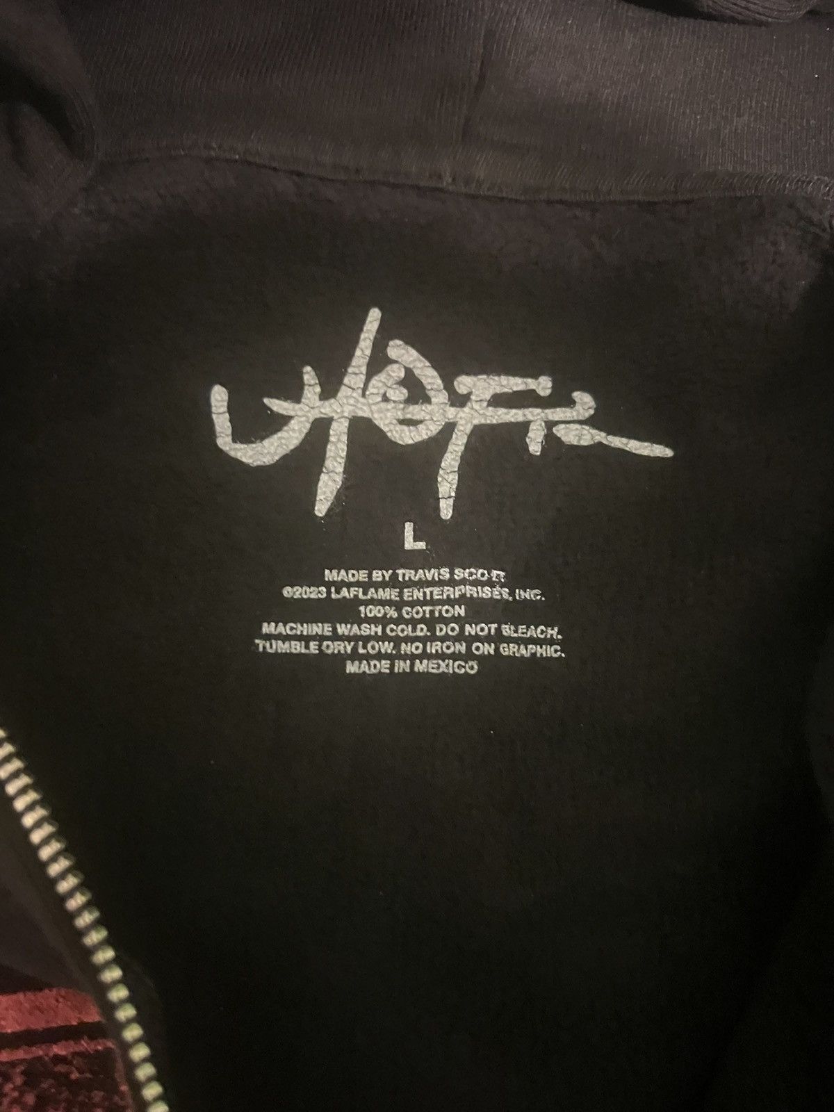 Travis Scott Cactus Jack by Travis Scott Reverse Utopia Hoodie 'Black' Size US L / EU 52-54 / 3 - 6 Thumbnail
