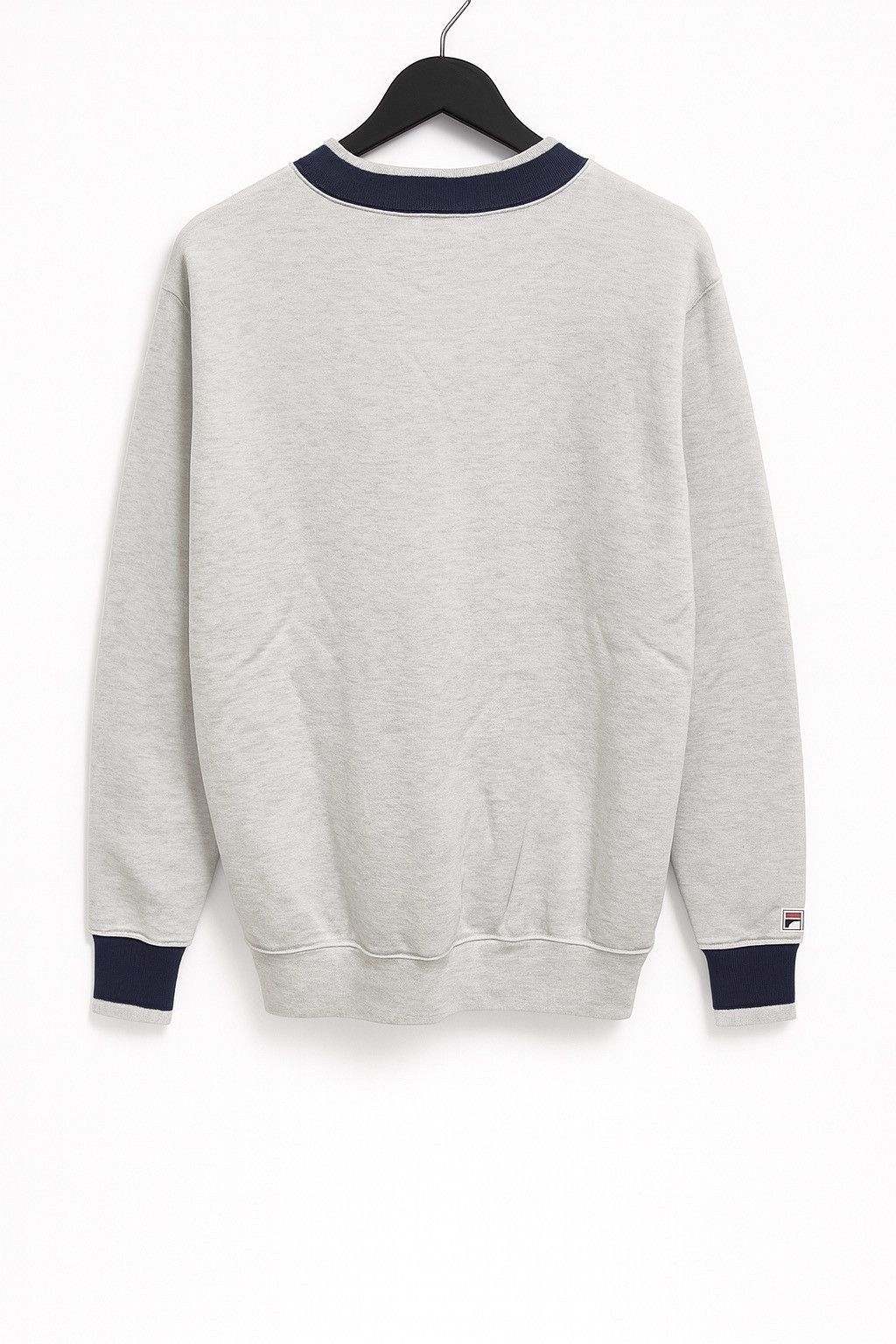 Fila Vintage FILA Basic Sport Italy Sweatshirt Gray Navy Trim Size US L / EU 52-54 / 3 - 2 Thumbnail