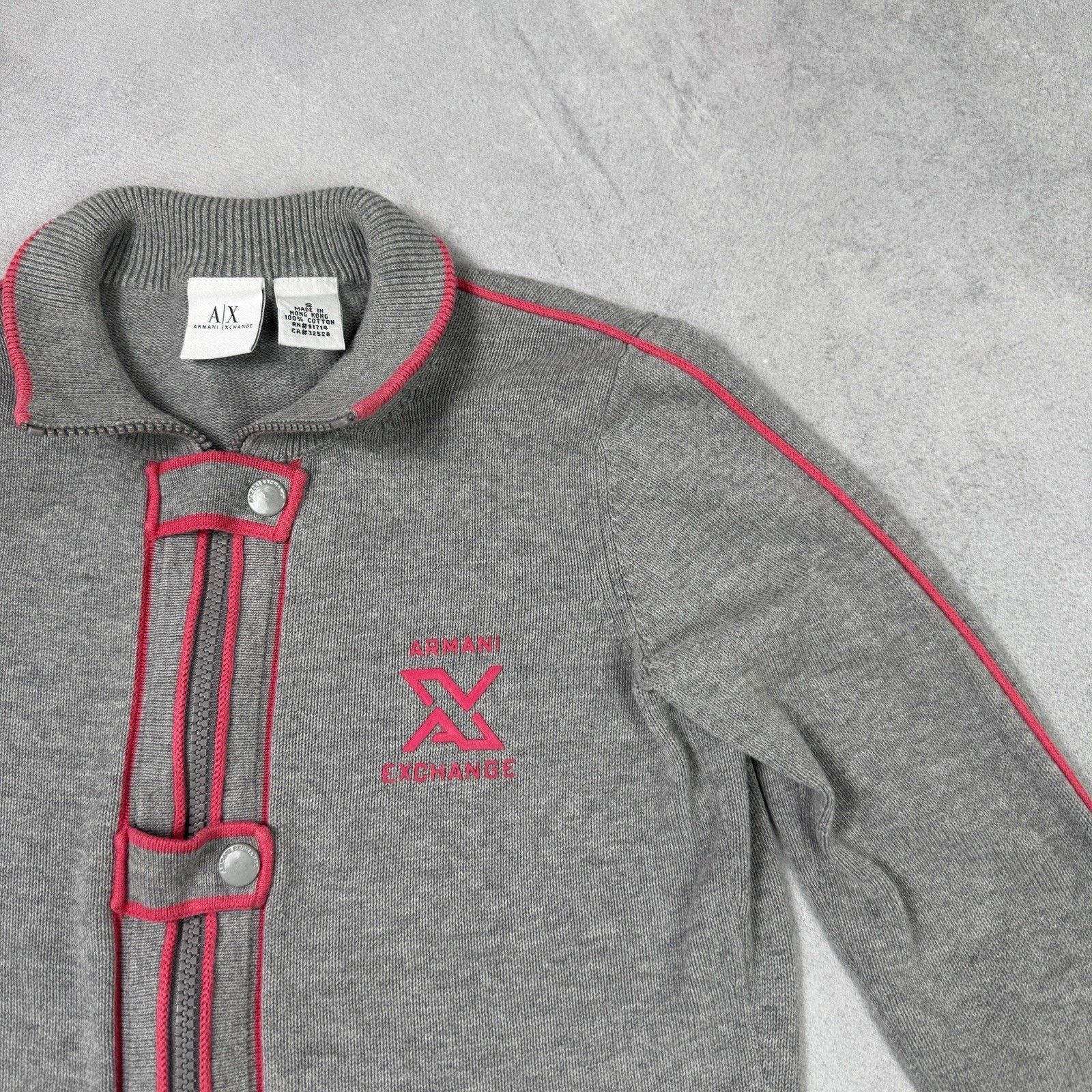 Armani Exchange AX Armani Exchange Women Grey Cardigan Size S Cotton Size S / US 4 / IT 40 - 5 Thumbnail