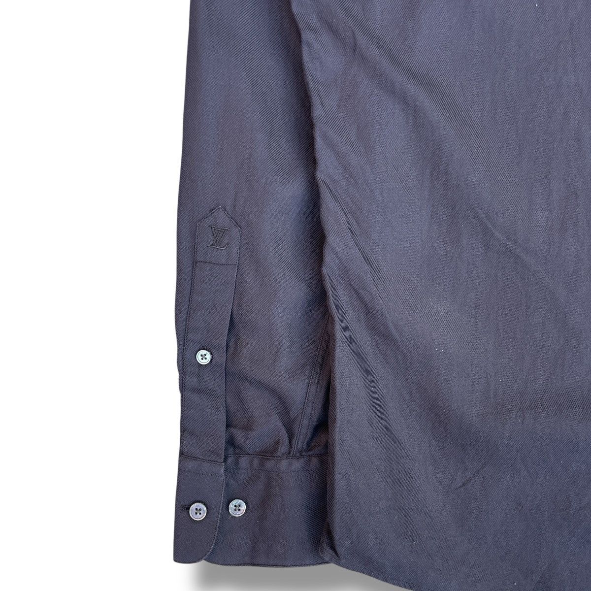 Louis Vuitton VINTAGE Louis Vuitton Black Button-up Dress Shirt Size US L / EU 52-54 / 3 - 8 Thumbnail