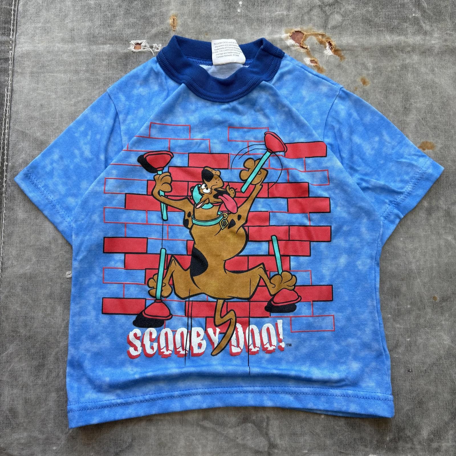 Cartoon Network Vintage 90s Scooby-Doo Cartoon Plungers Women’s Baby Tee Size XS / US 0-2 / IT 36-38 - 1 Thumbnail