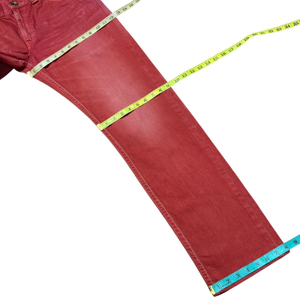 Edwin Vintage Edwin 483XVS Red Denim Jeans Size US 33 - 18 Thumbnail