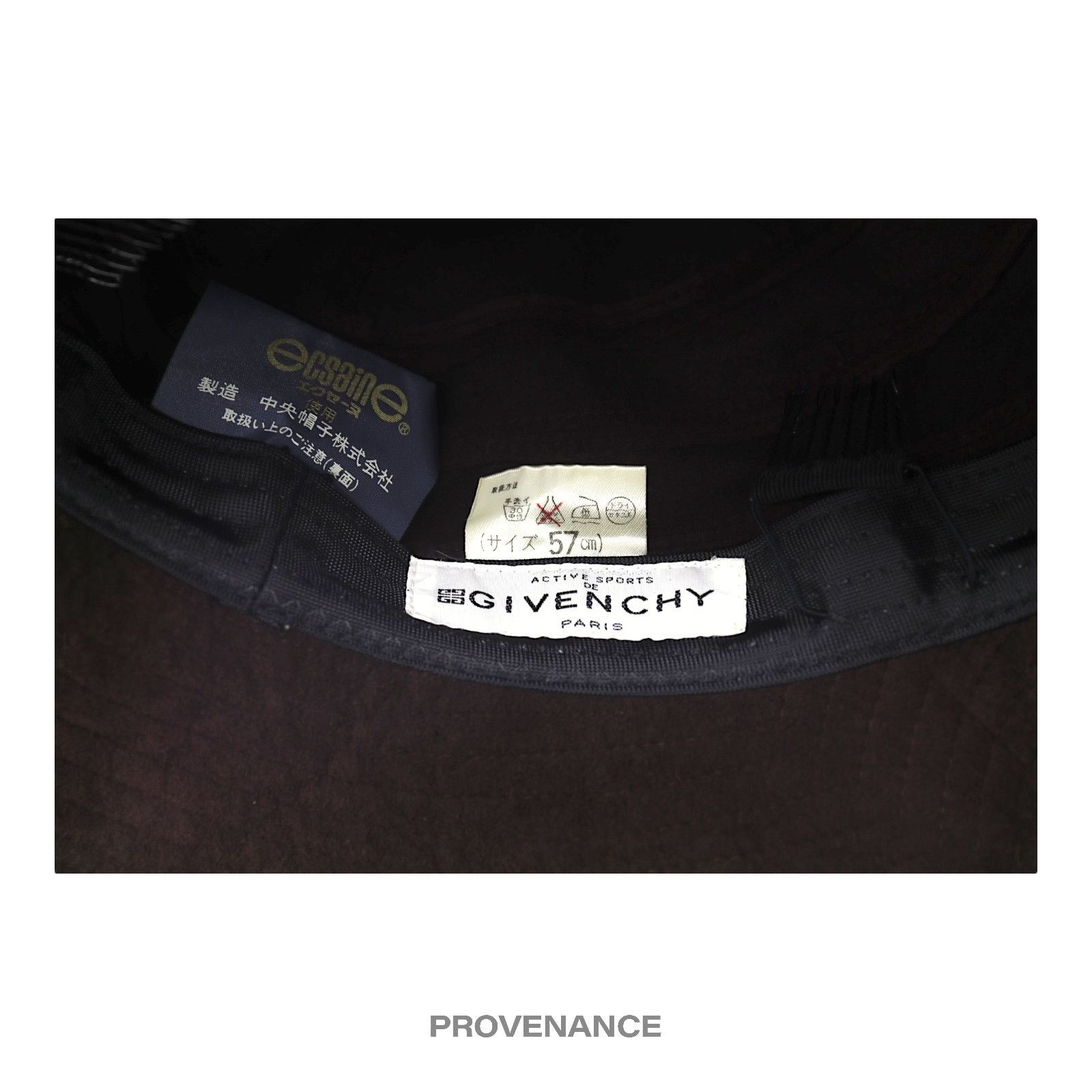 Givenchy 🔴 Givenchy Logo Notch Bucket Hat - Chocolate Microsuede Size ONE SIZE - 5 Thumbnail