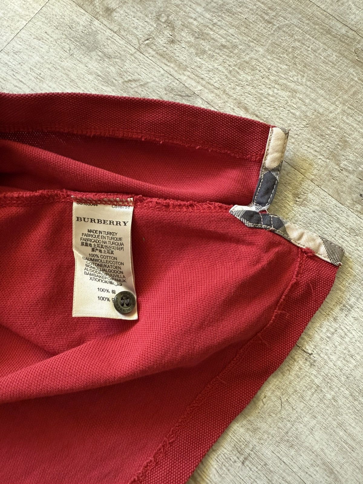 Burberry Vintage Burberry Polo T-shirt Logo Size US XL / EU 56 / 4 - 17 Thumbnail