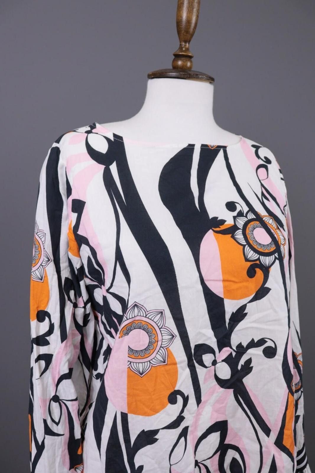 Designer Emily Van Den Bergh White Floral Blouse Shirt Size 36 Size M / US 6-8 / IT 42-44 - 4 Thumbnail