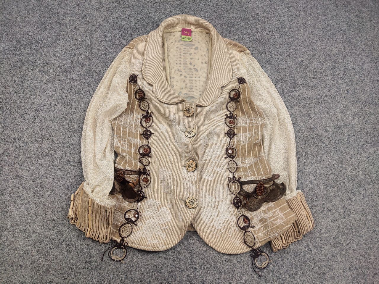 Other Save the Queen Vintage Design Combined fabric Blazer jacket Size L / US 10 / IT 46 - 2 Thumbnail