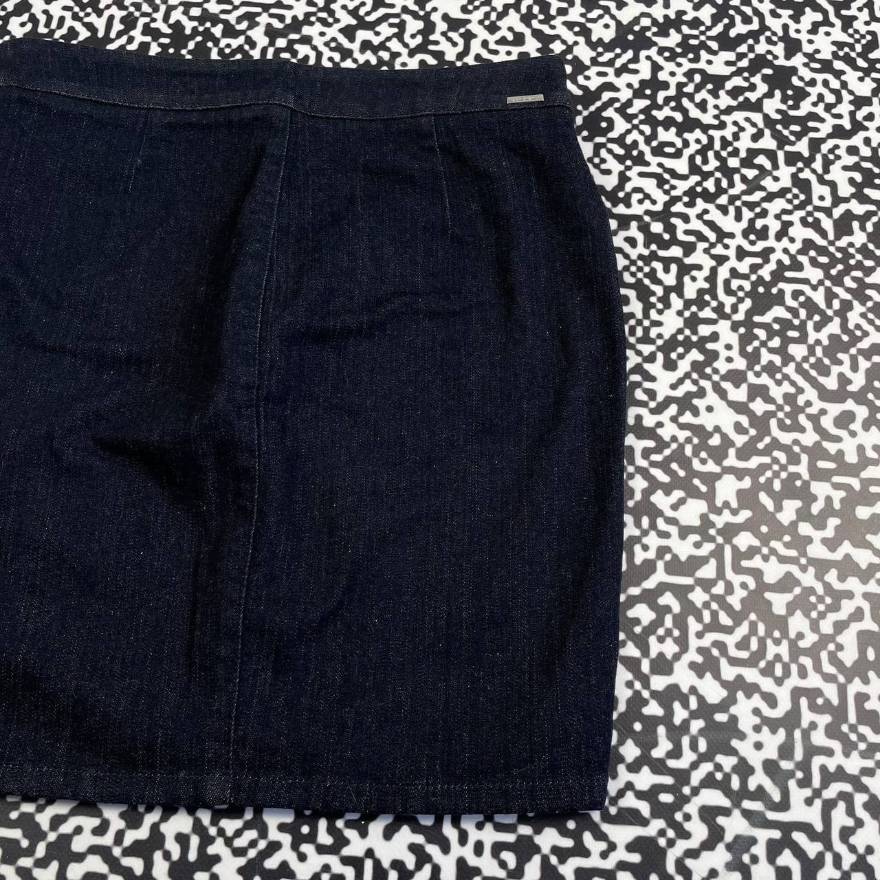 Diesel Vintage Y2K Diesel Japanese Jeans Midi Skirt Casual Style Size 29" - 9 Thumbnail