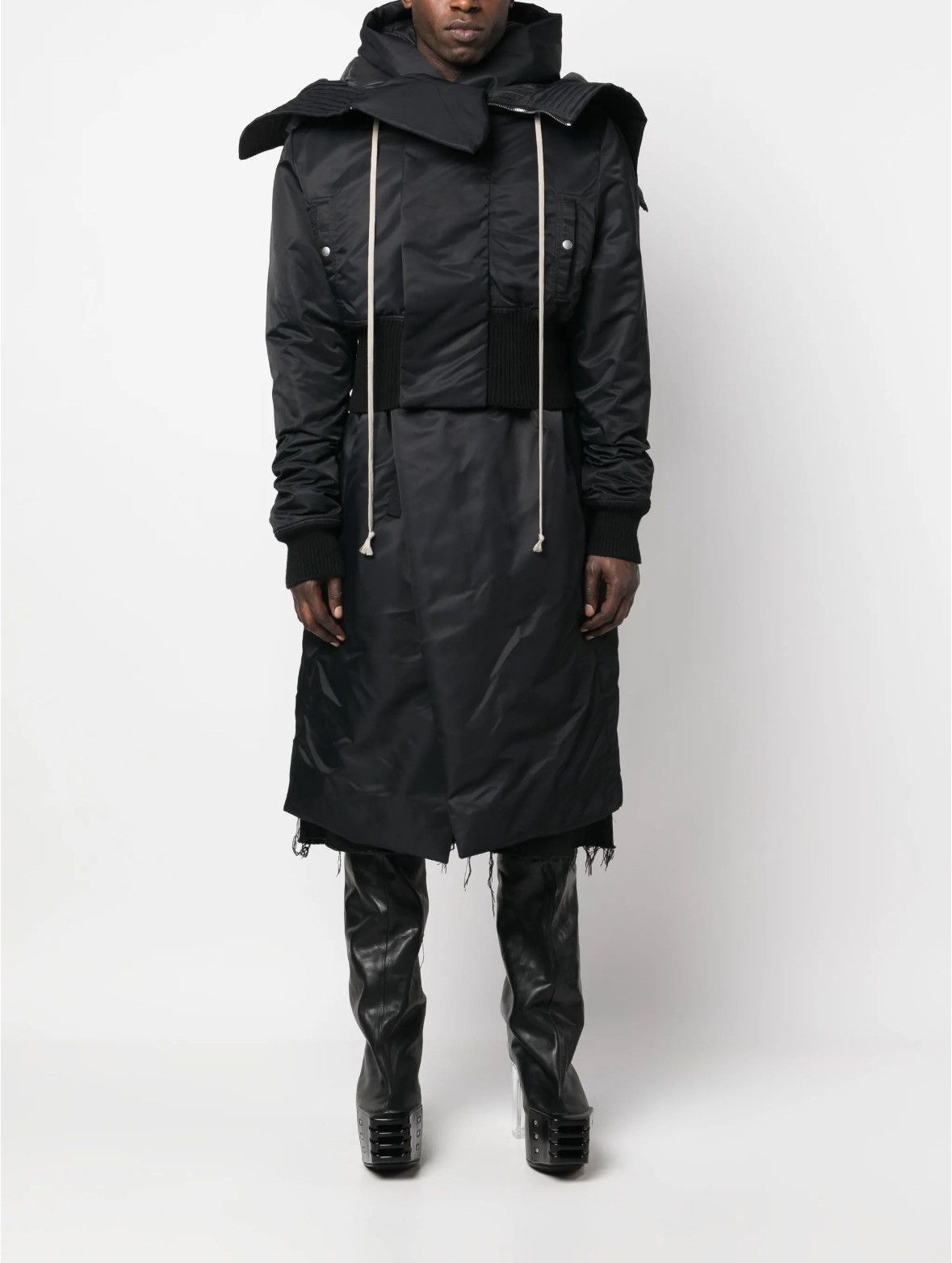 Rick Owens Rick Owens Luxor FW23 Alice cropped / padded parka Size US M / EU 48-50 / 2 - 3 Thumbnail