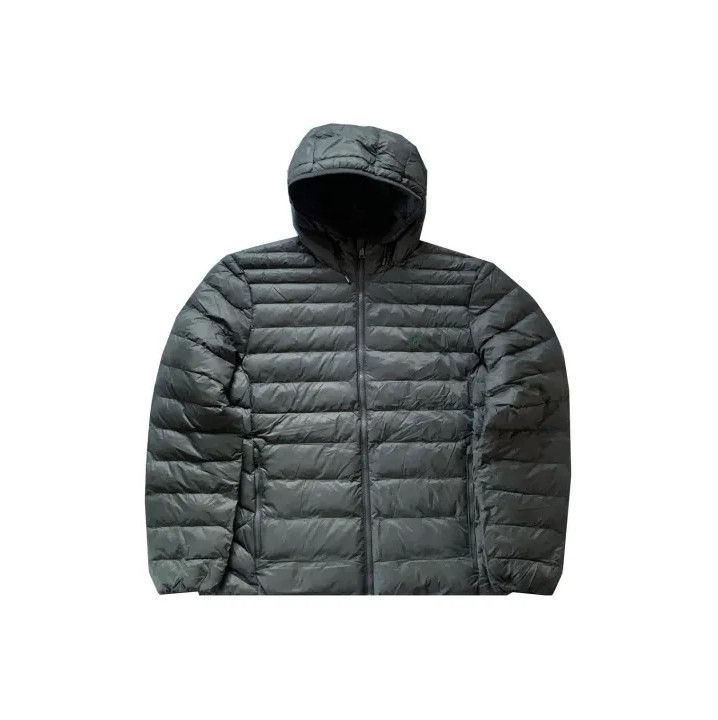Polo Ralph Lauren Polo Ralph Lauren Gray Quilted Logo Hooded Jacket Size US L / EU 52-54 / 3 - 1 Thumbnail