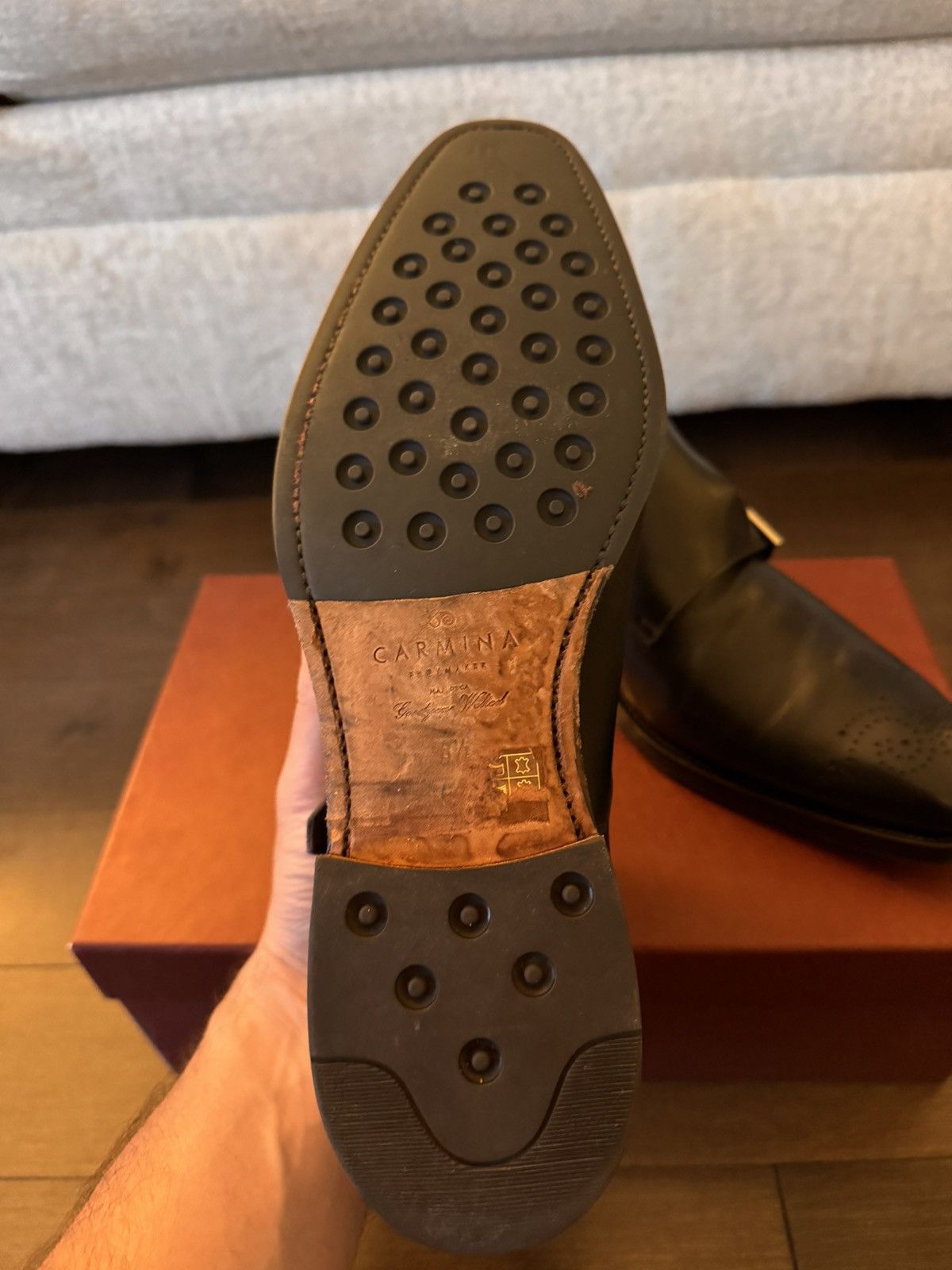 Carmina Carmina Monk Strap Navy Blue Size US 8.5 / EU 41-42 - 5 Thumbnail