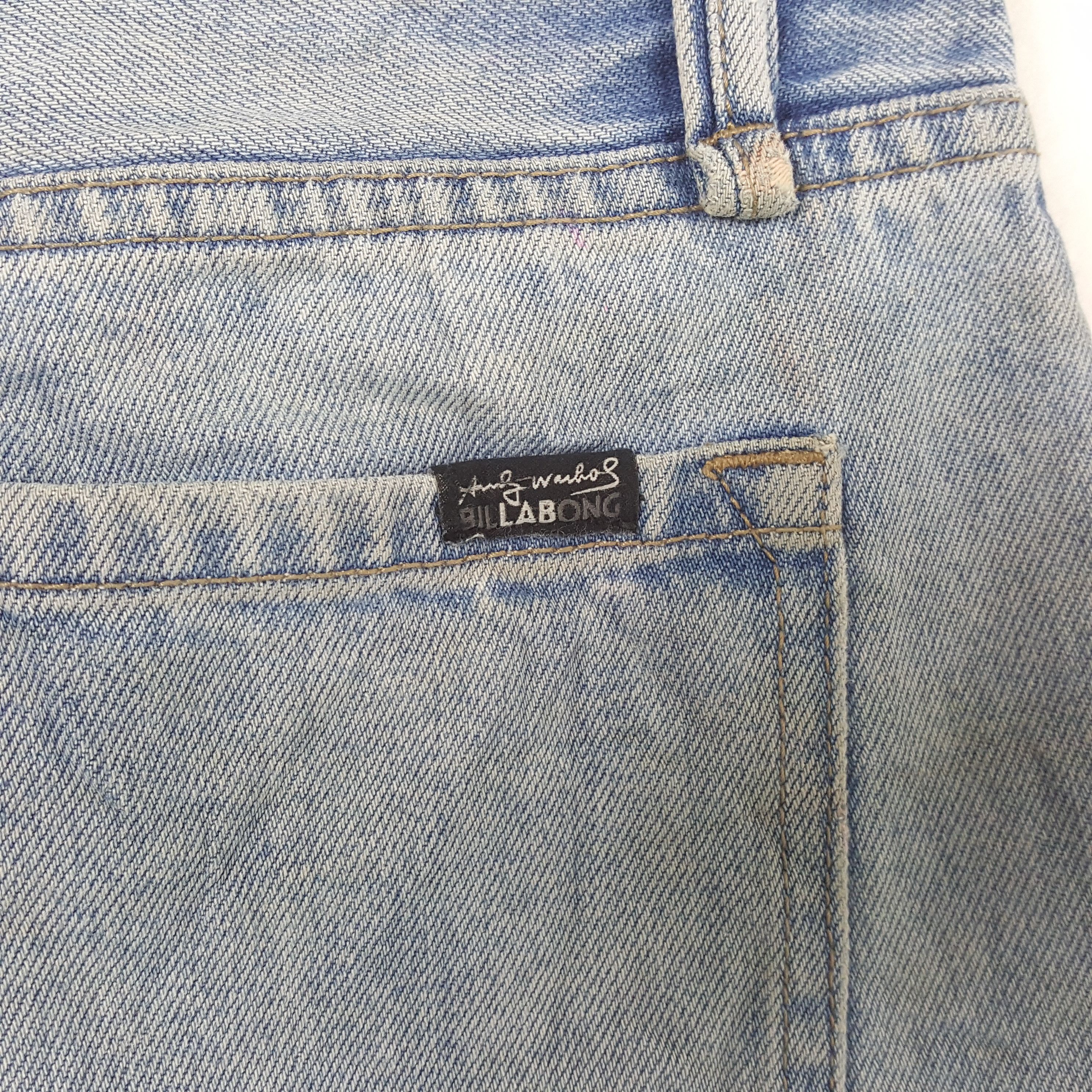 Andy Warhol X Billabong Streetwear Distressed Jeans